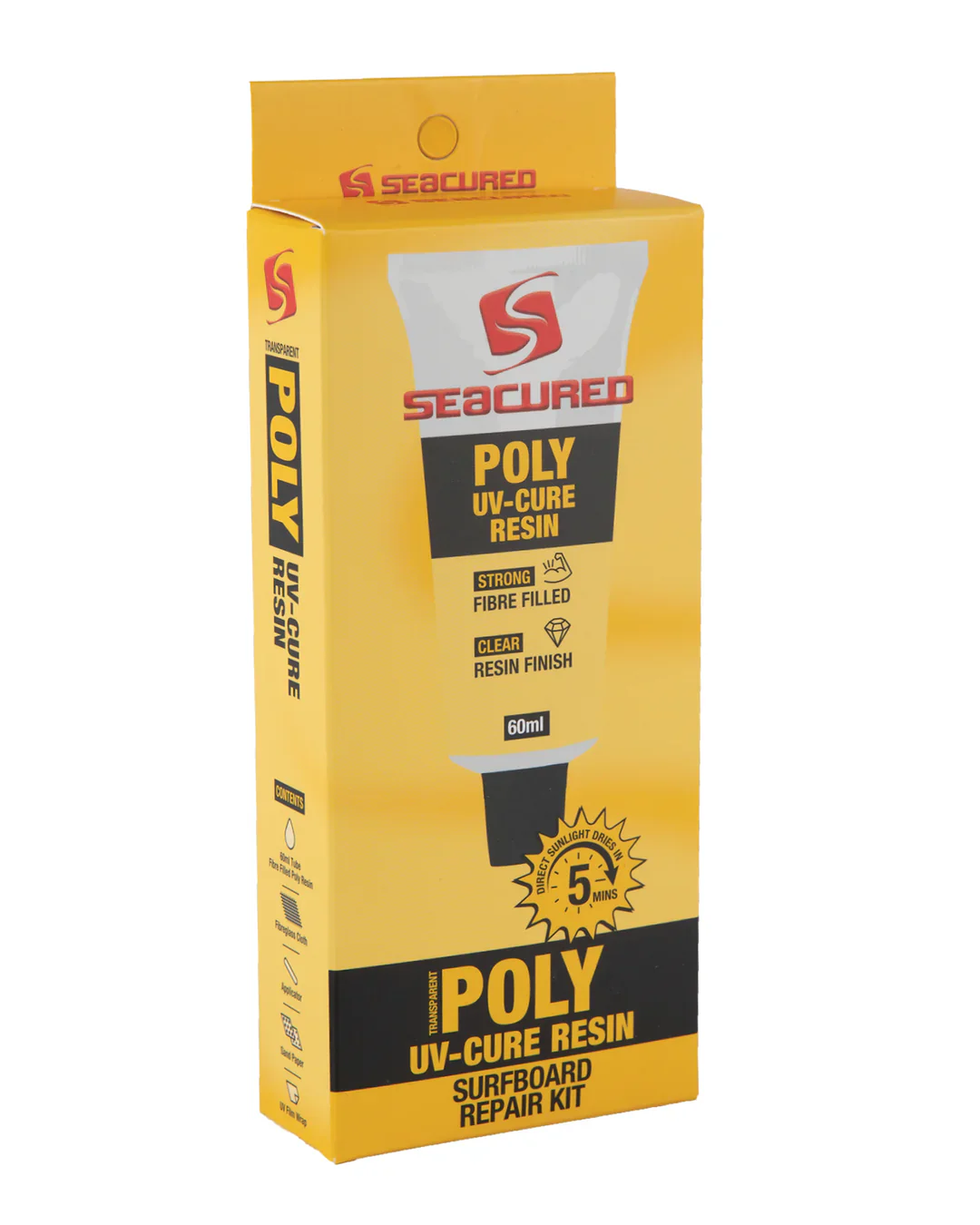 Seacured Polyester Resin UV-Cure Large Repair Kit 60ml
