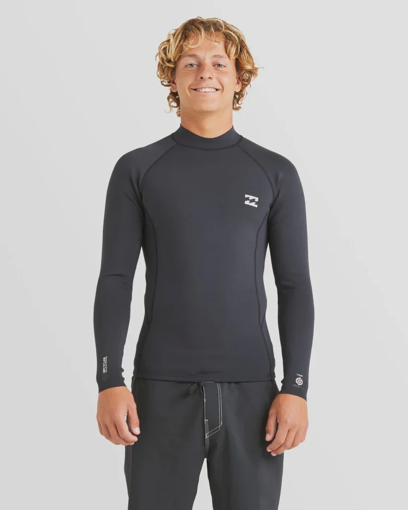 Billabong Men's 1mm Absolute Natural Wetsuit Top - Black