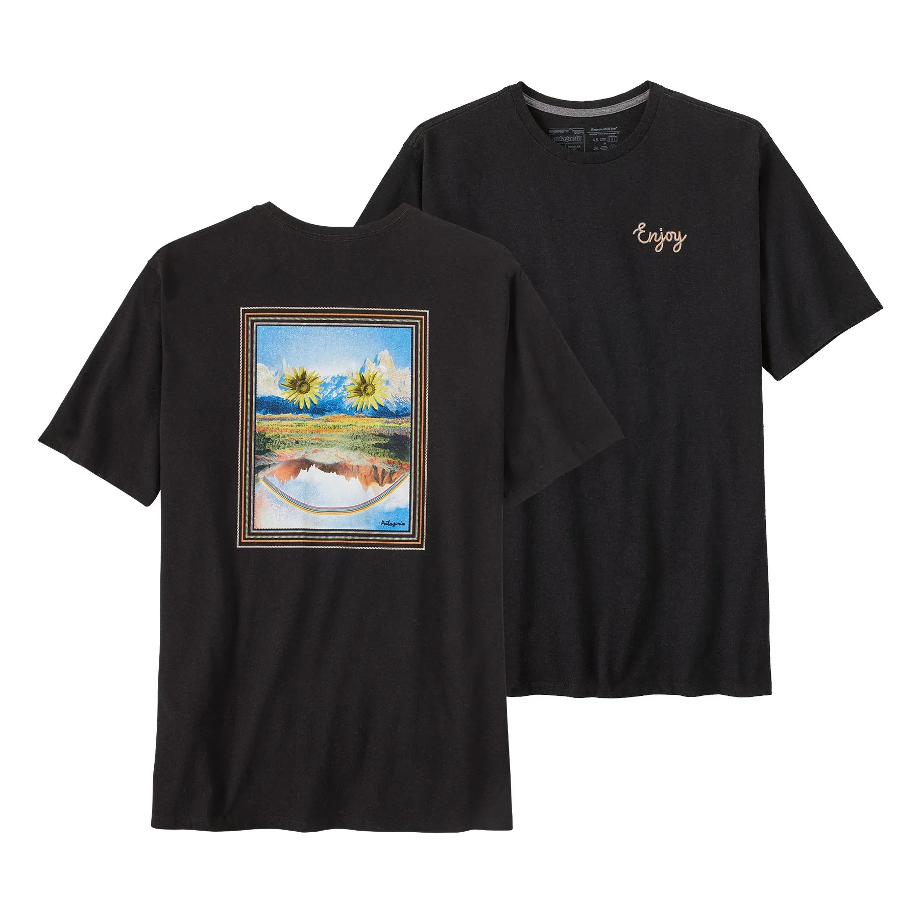 50 YEAR RESPONSIBILI TEE - RAINBOW SMILE INK BLACK