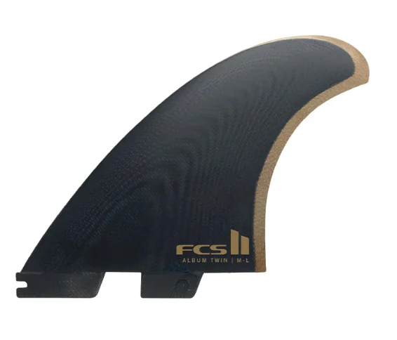 FCS II Album Twin +1 PG Fin Set - Black/Gold
