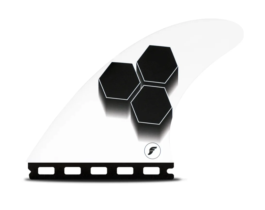 Futures Al Merrick AM2 Thruster Fin Set - Black/White - Image 2