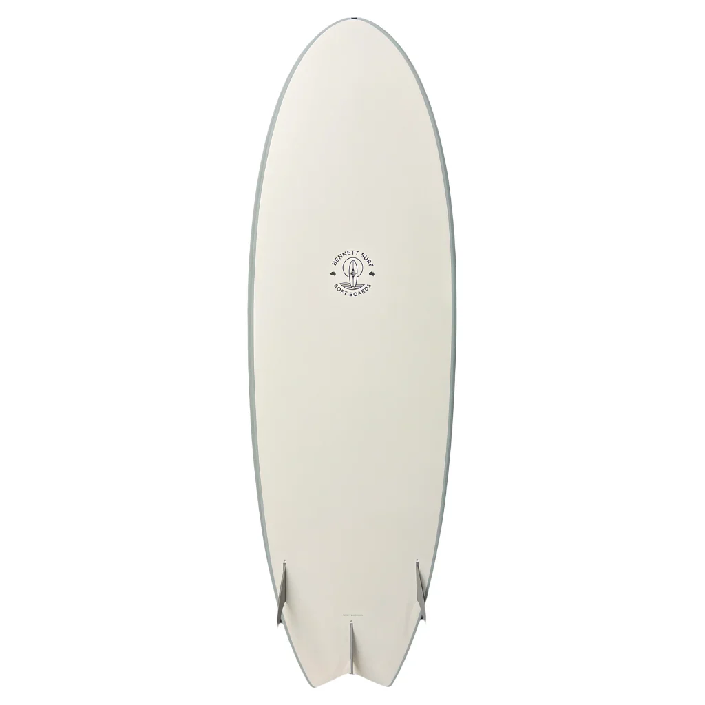 Bennett Softboard – 6'0 Classic Fish Soft Premium Performance Soft Top - Grey - Image 2