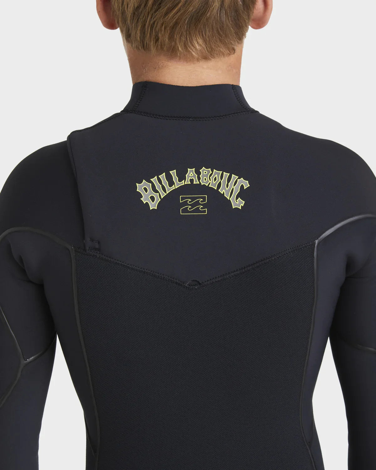 Billabong Boys 3/2mm Furnace Natural Chest Zip Steamer Wetsuit - Image 5
