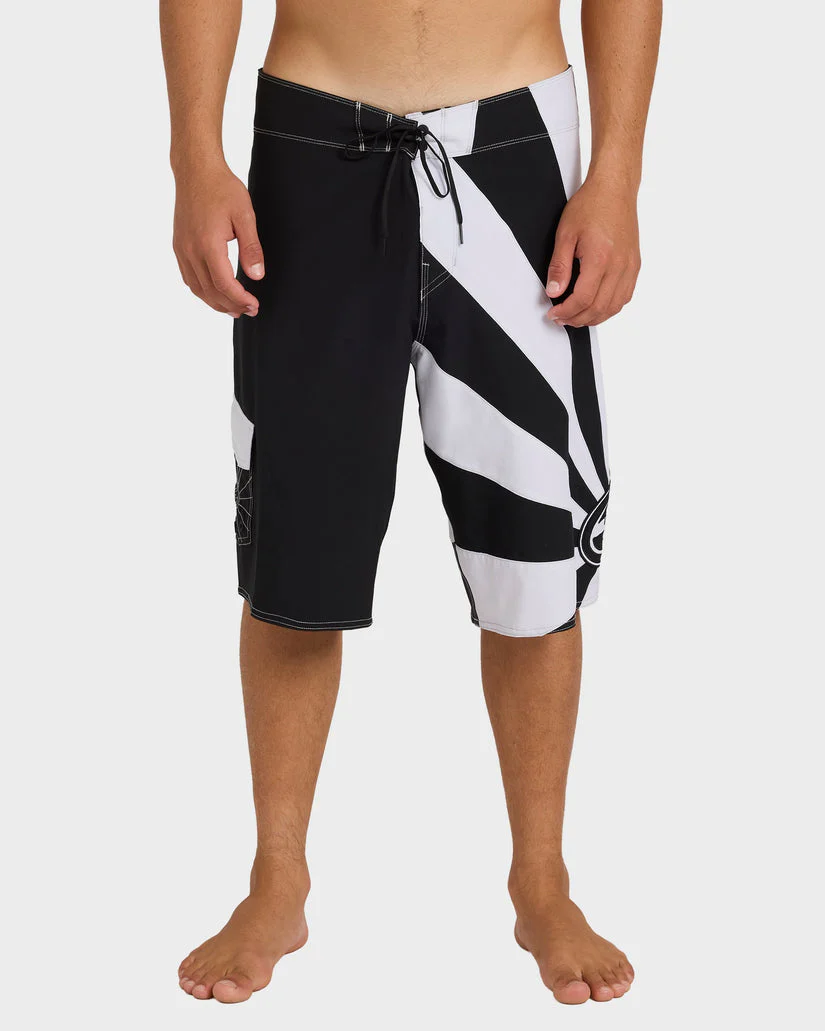 Billabong Mens A.I. Rising Sun Pro 22" Boardshort - Black White - Image 4