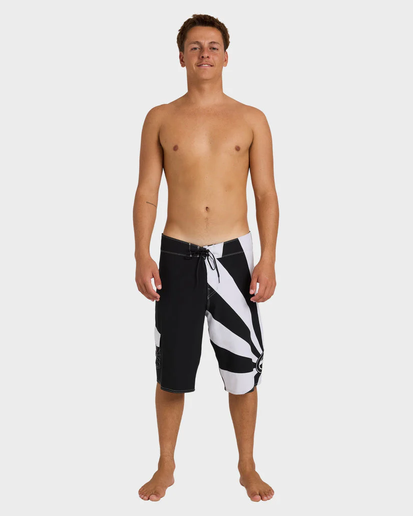 Billabong Mens A.I. Rising Sun Pro 22" Boardshort - Black White - Image 7