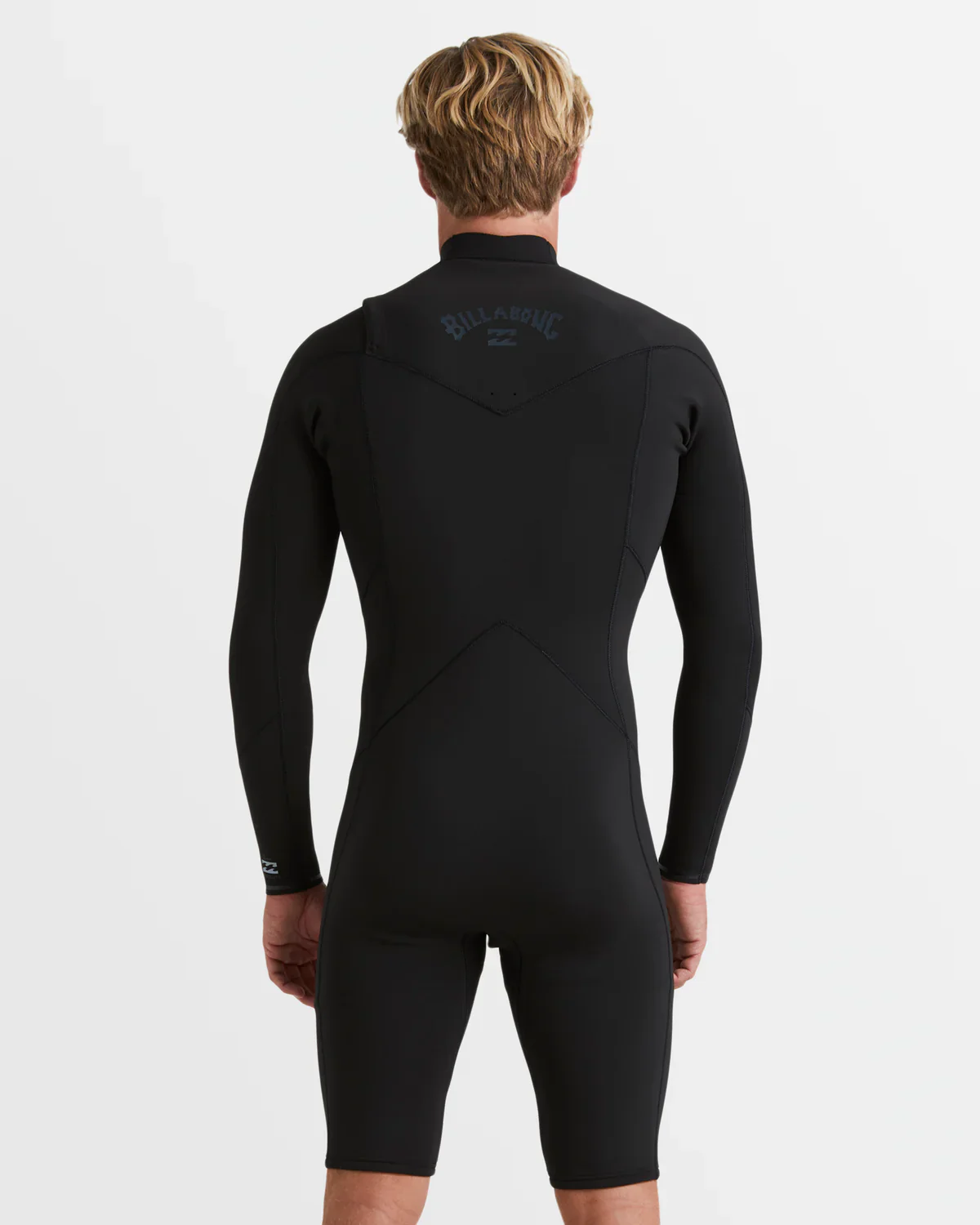 Billabong Mens Revolution Natural Chest Zip Long Sleeve Springsuit - Black - Image 2