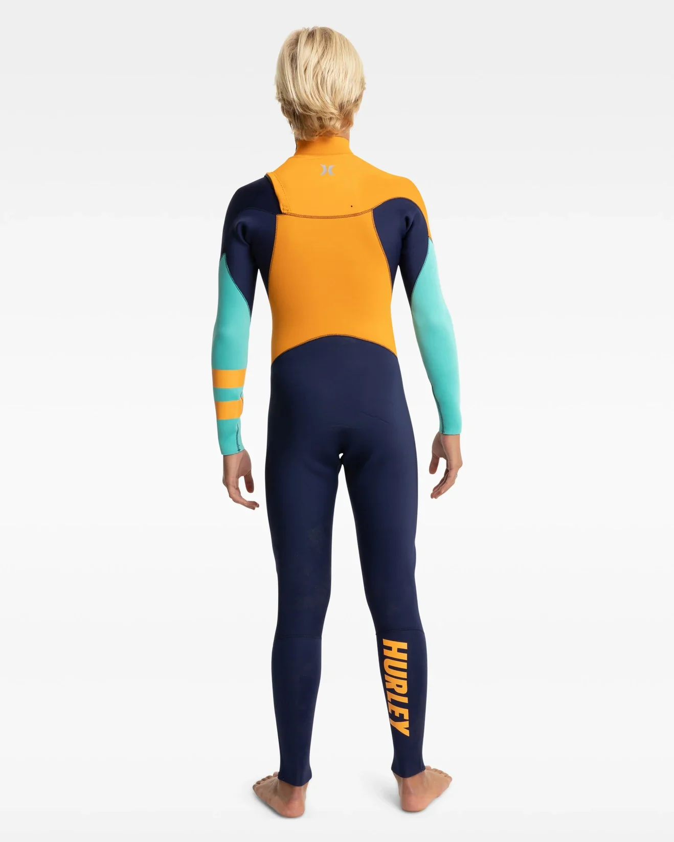 Boys Advant 3/2mm Hurley Youth Wetsuit Steamer - Flag Blue - Image 2