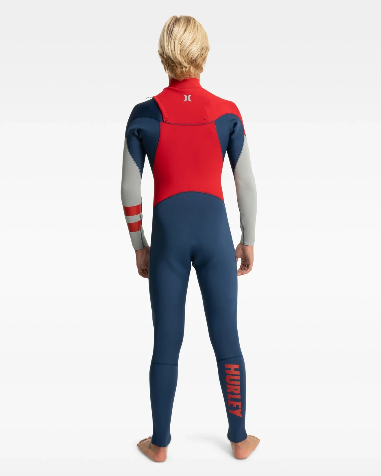 Boys Advant 3/2mm Hurley Youth Wetsuit Steamer - Iodine Blue - Image 2