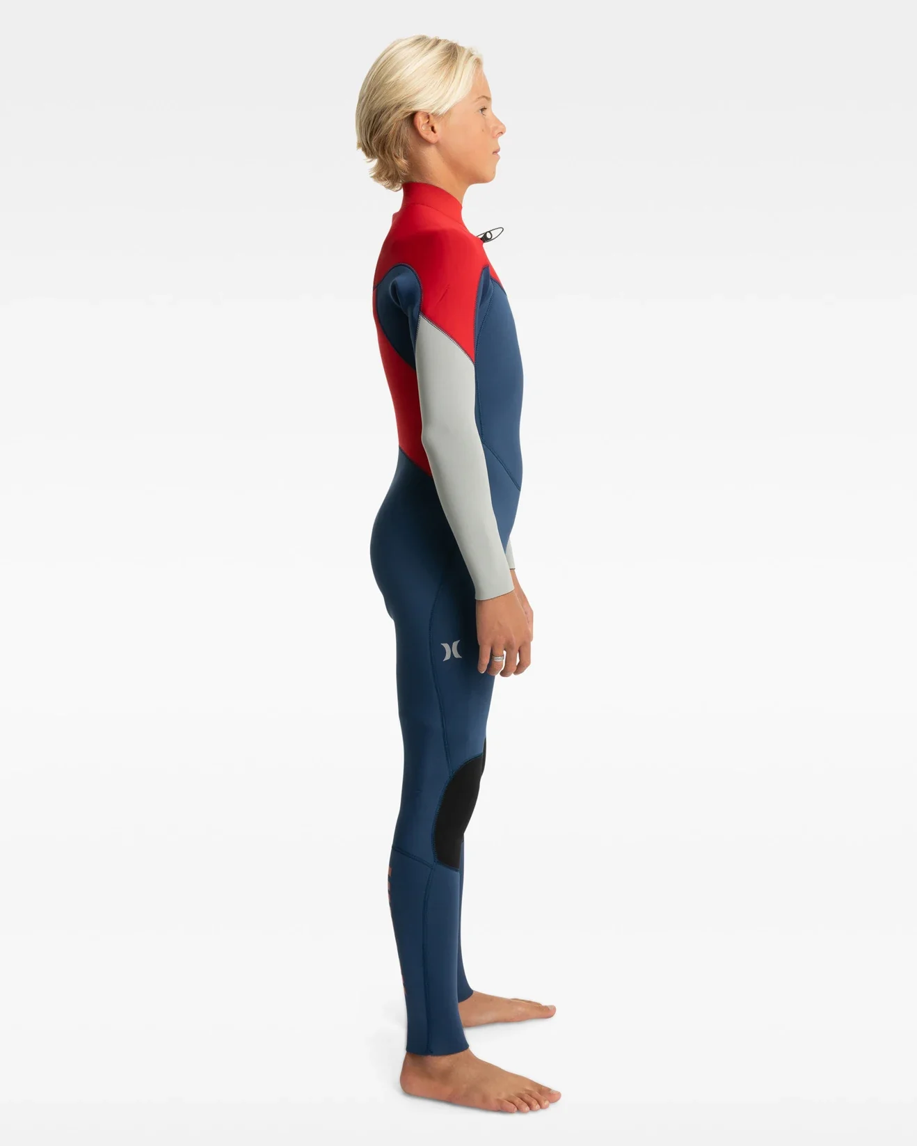 Boys Advant 3/2mm Hurley Youth Wetsuit Steamer - Iodine Blue - Image 4