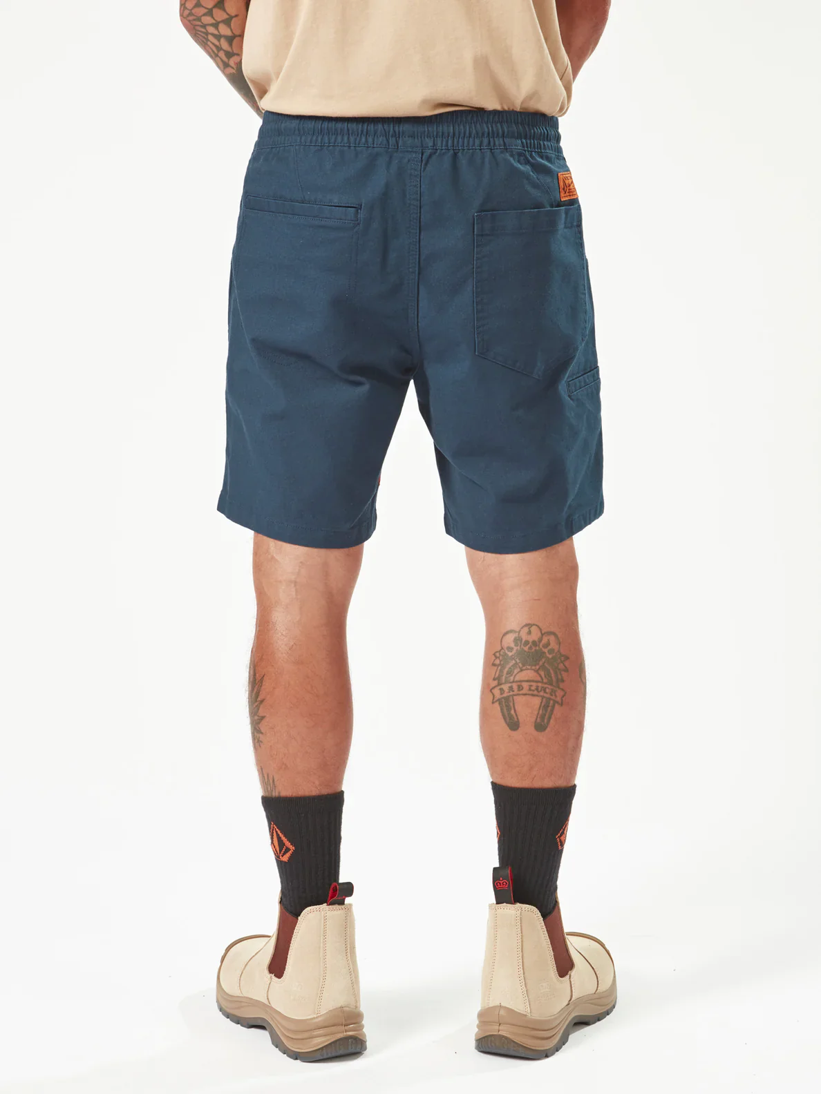 CALIPER ELASTIC WAIST SHORT 17" - NAVY - Image 3