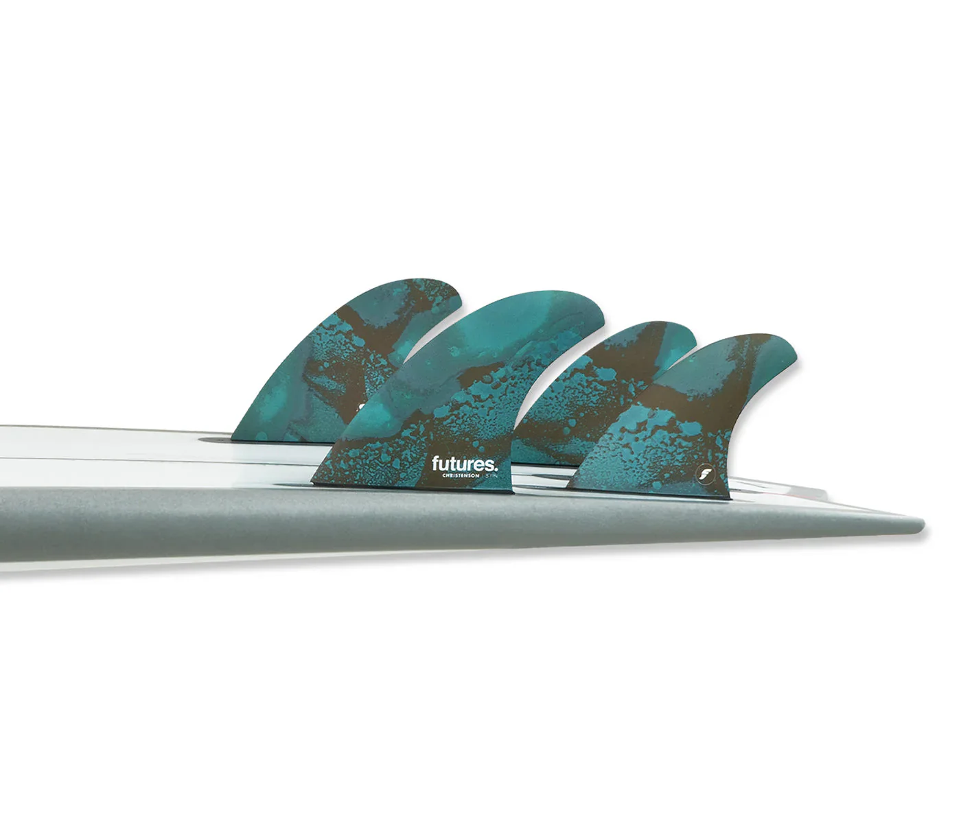 Futures Christenson Honeycomb 5-Fin Set - Blue/Brown - Image 2