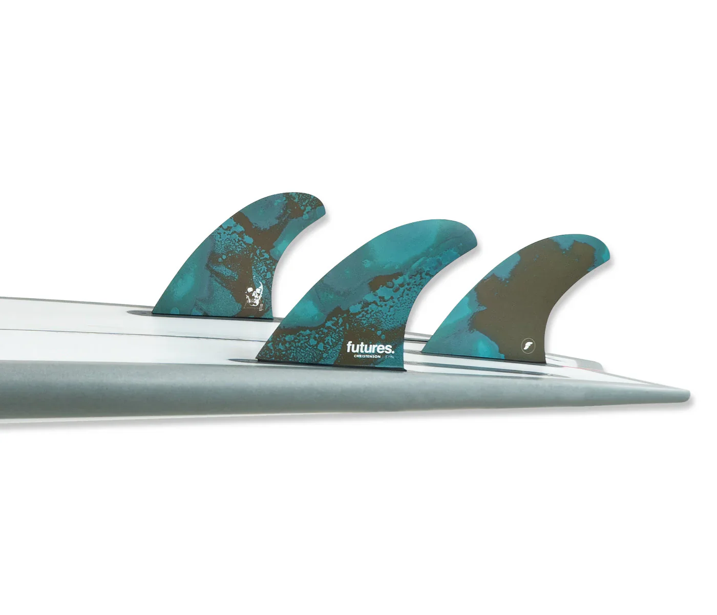 Futures Christenson Honeycomb 5-Fin Set - Blue/Brown - Image 3