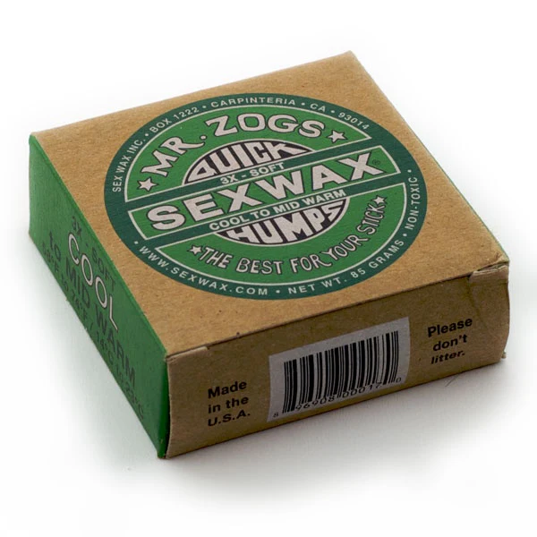 Sex Wax Quick Humps Cool Water Surfboard Wax - Green Label