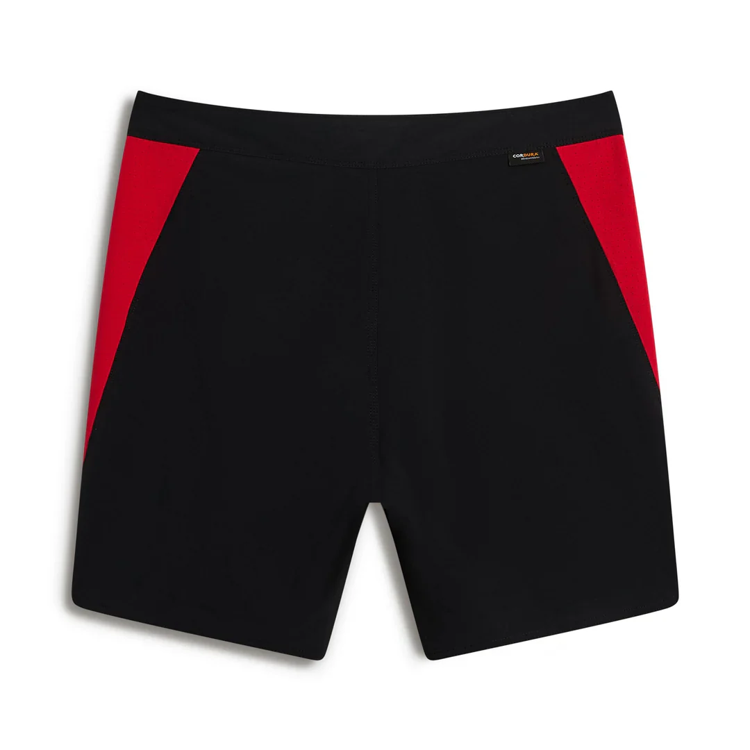 Cordura® Airtex Boardshort - Black/Racing Red - Image 2