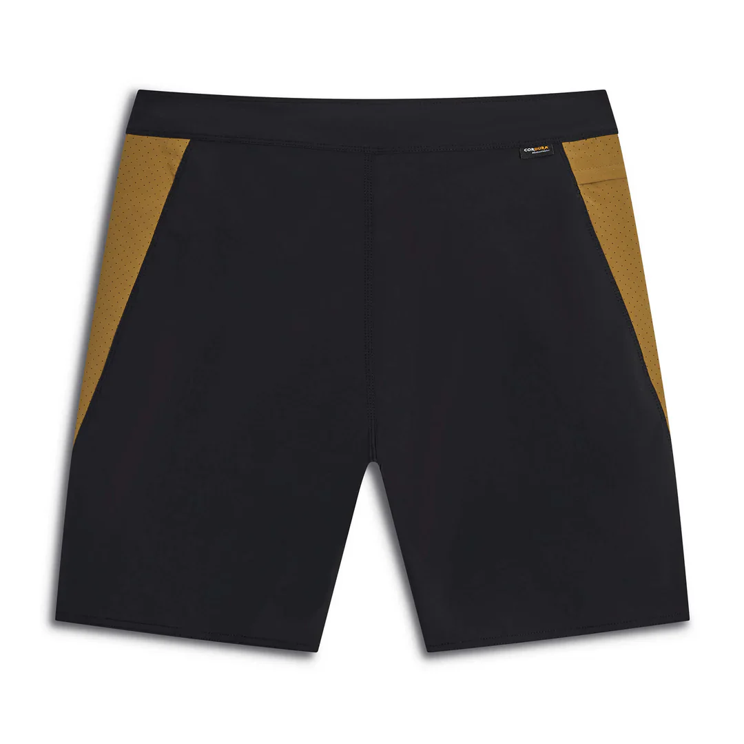 Florence Cordura® Airtex Boardshort - Black/Tan - Image 2