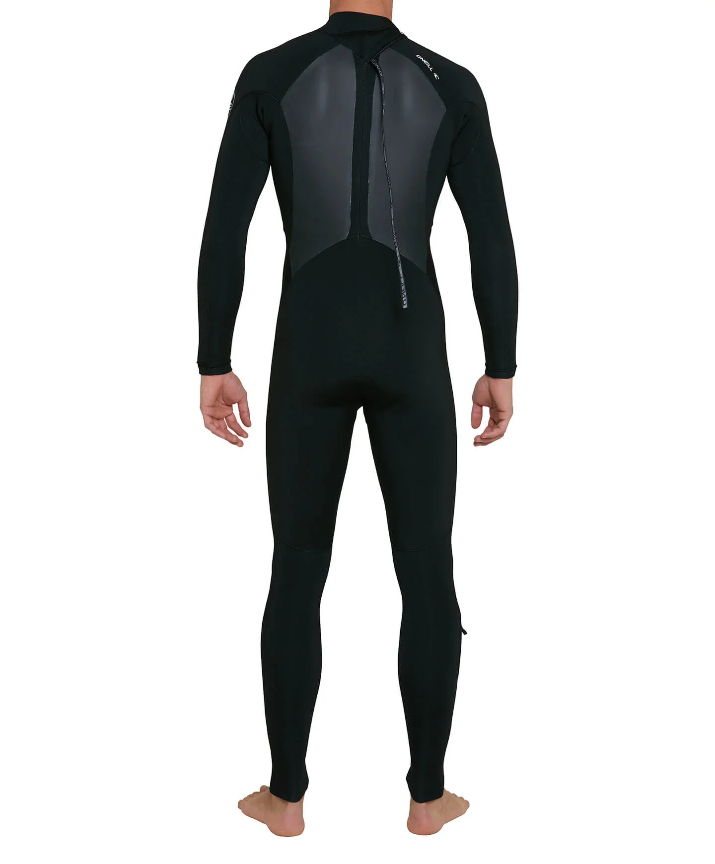 Men's Defender 3/2mm Steamer Back Zip Wetsuit - Black - Image 2