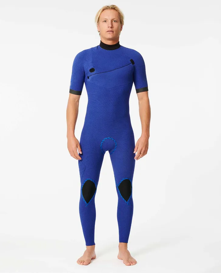E-Bomb Zip Free 2/2 Short Sleeve Steamer Wetsuit - Black - Image 2