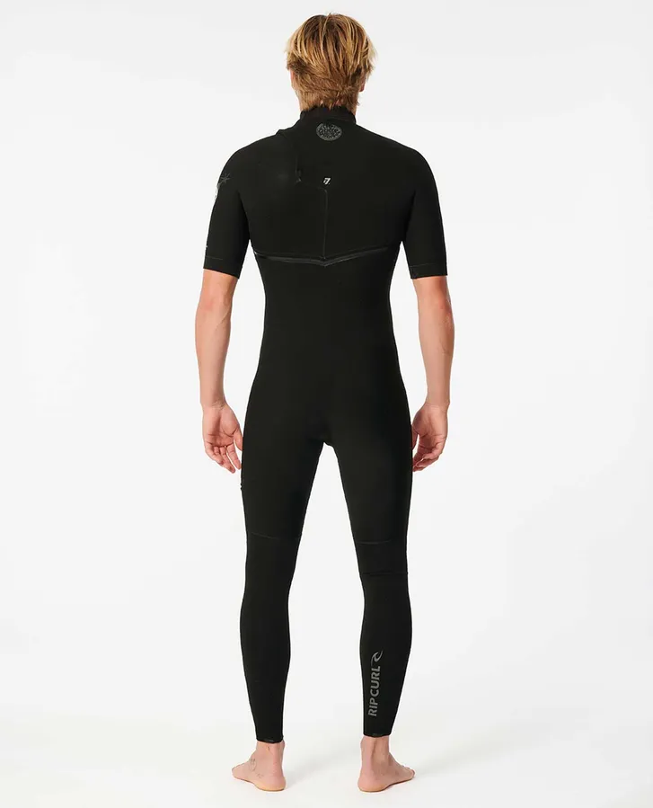 E-Bomb Zip Free 2/2 Short Sleeve Steamer Wetsuit - Black - Image 3