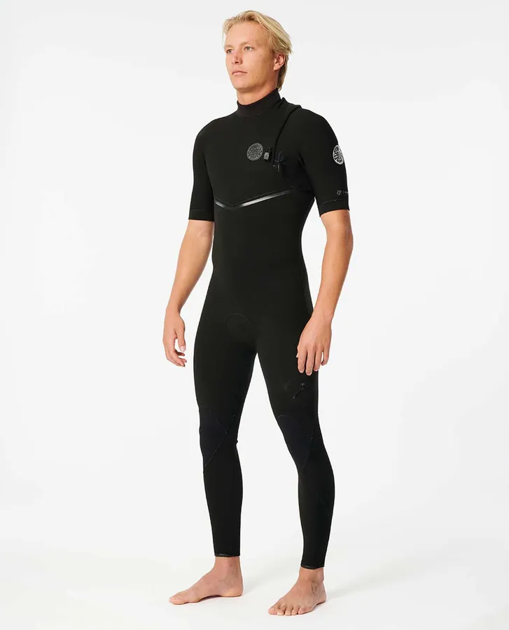 E-Bomb Zip Free 2/2 Short Sleeve Steamer Wetsuit - Black - Image 4