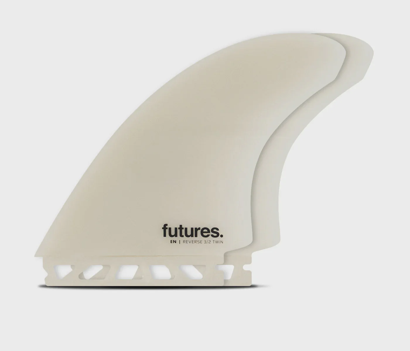 Futures EN Reverse 3/2 Large Twin Fin Set - Grey