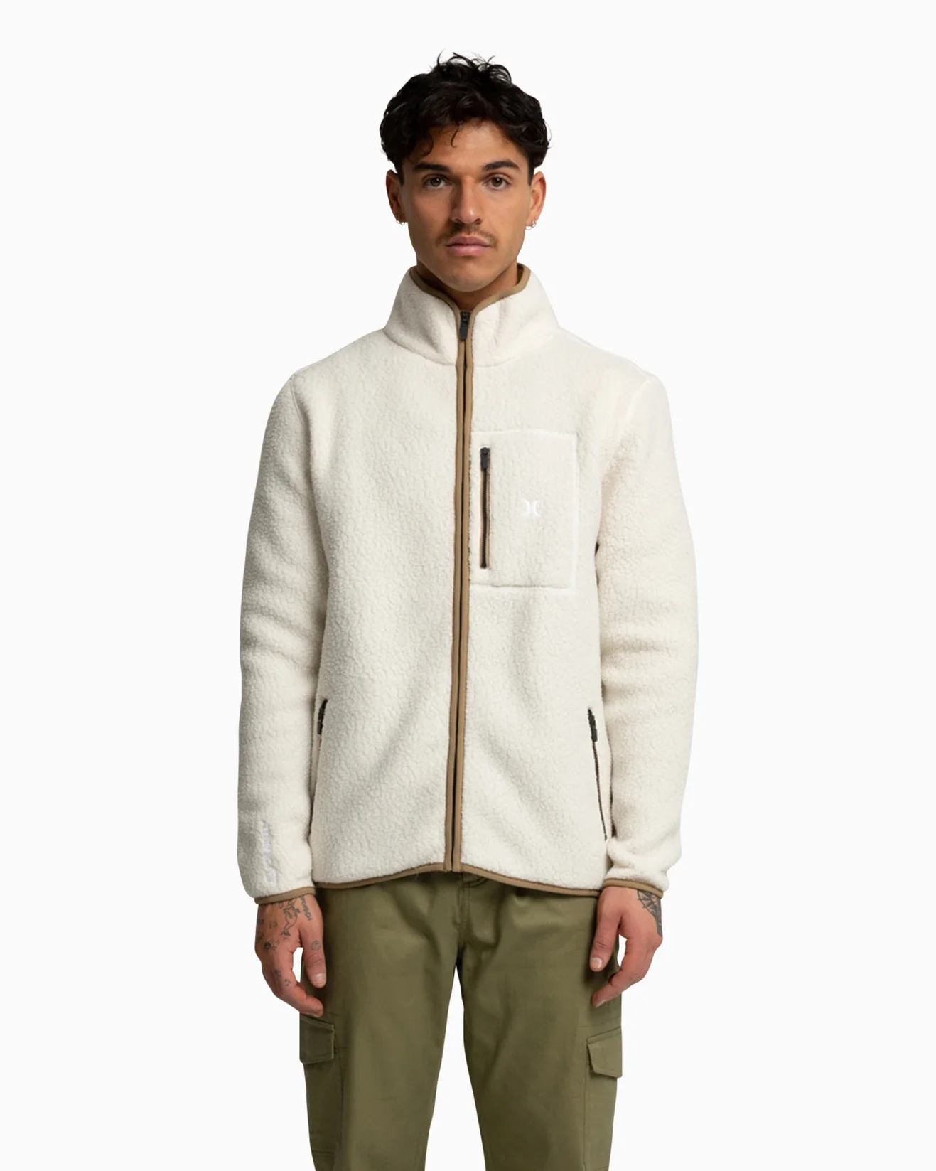 Explore Hurley Mens Thermal Polartec Fleece - Birch - Image 3