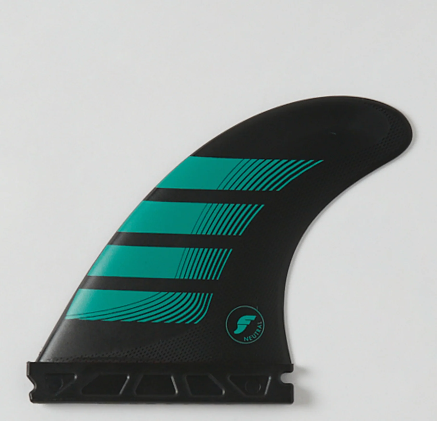 Futures F6 Alpha Thruster Fin Set - Carbon/Teal