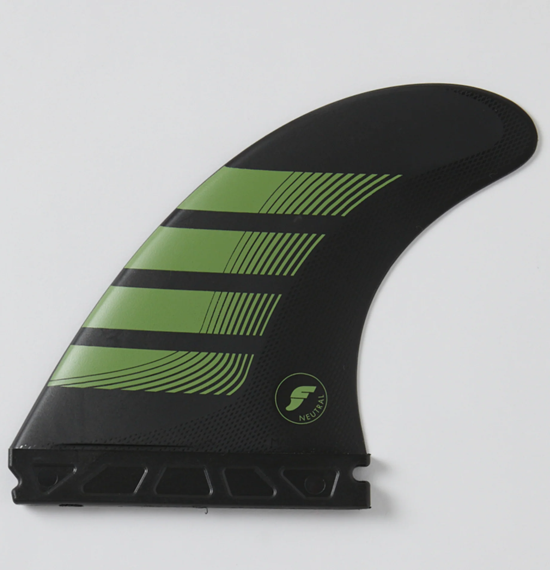 Futures F8 Alpha Thruster Fin Set - Carbon/Olive
