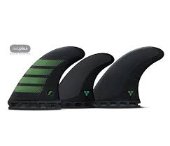 Futures F8 Alpha Thruster Fin Set - Carbon/Olive - Image 2