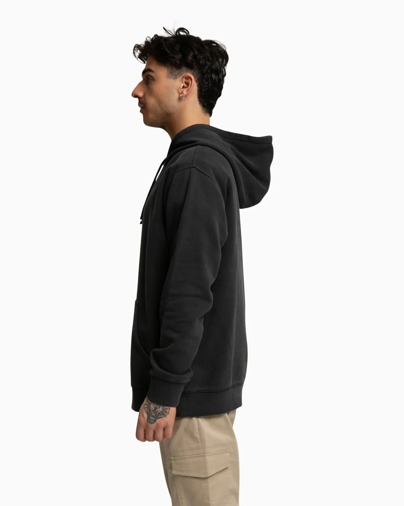 Fastlane Hurley Mens Washed Pullover - Black - Image 4