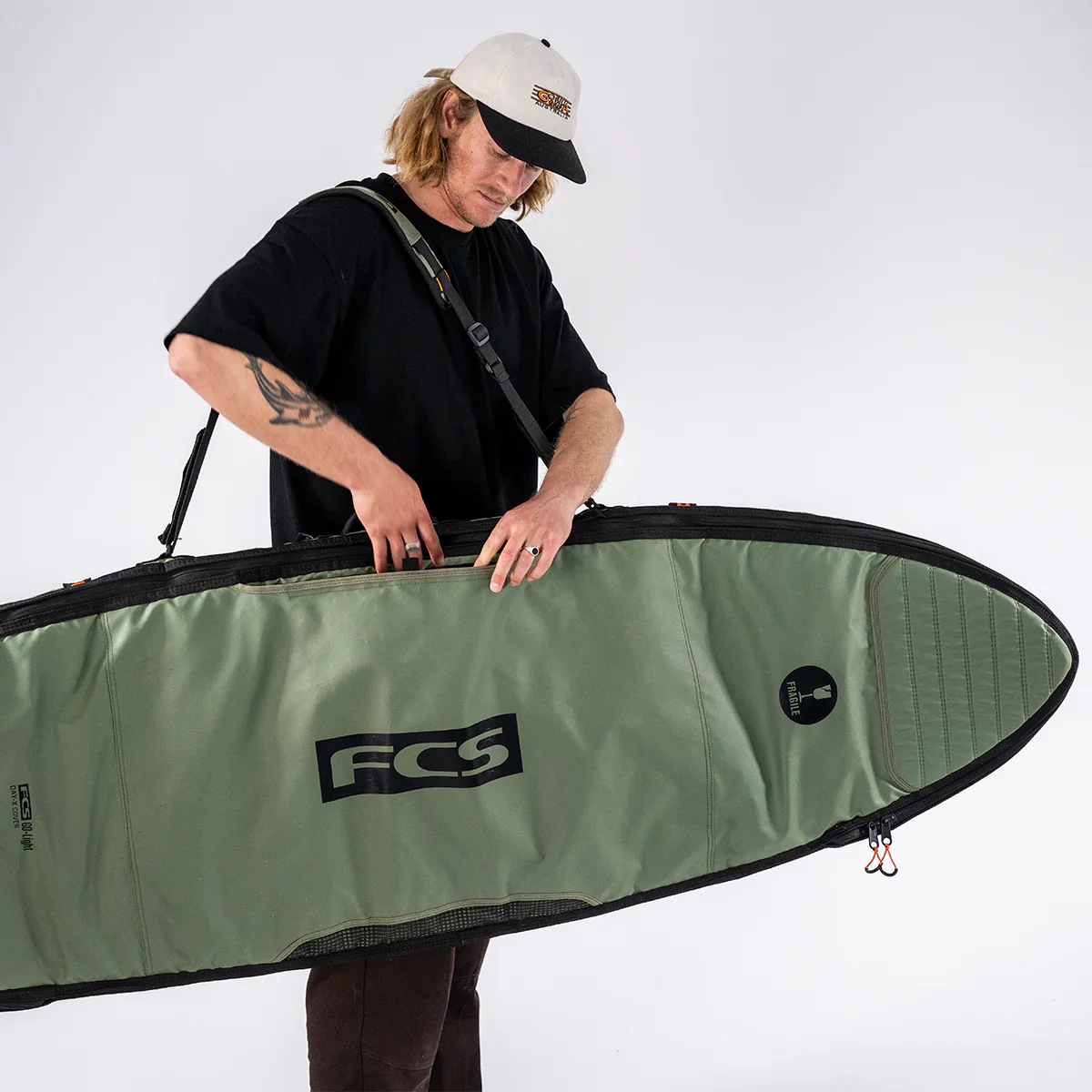 FCS Day-X Mid Length Surfboard Cover - Alpine - Image 10
