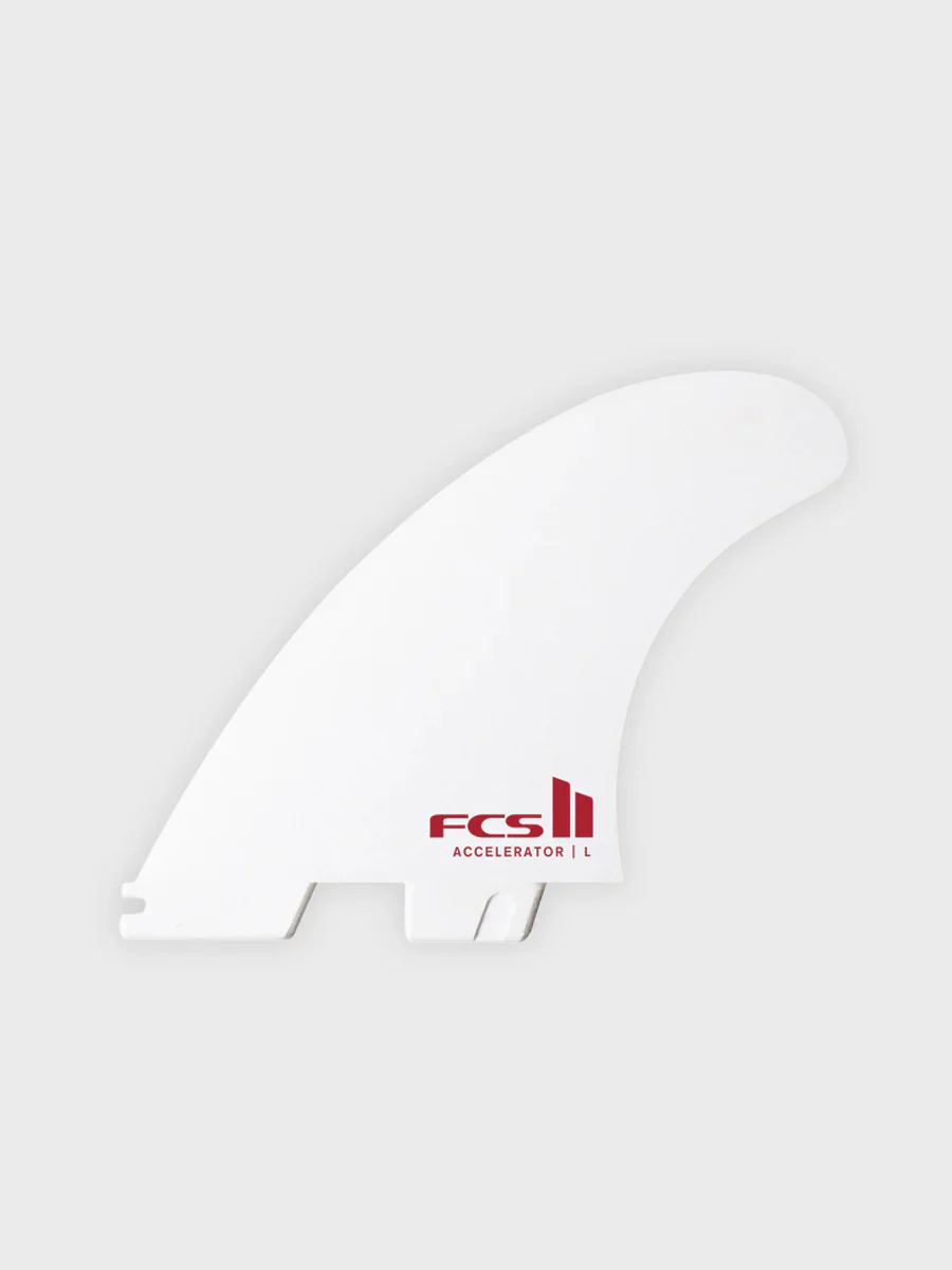 FCS II Accelerator PC Tri Fin Set - White Edition