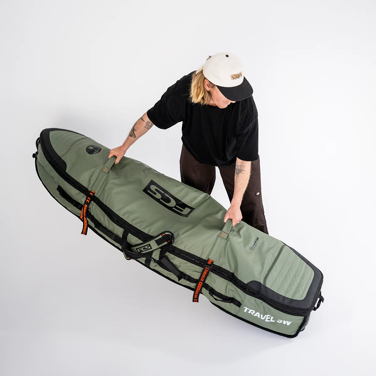 FCS Travel 3W Shortboard/Fish Wheelie Board Cover - Alpine - Image 5