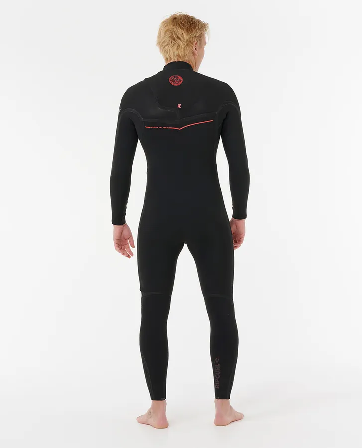 Rip Curl Flashbomb Fusion 3/2 Chest Zip Wetsuit - Black - Image 2