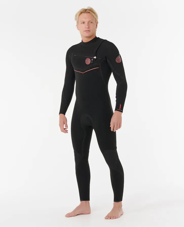 Rip Curl Flashbomb Fusion 4/3 Chest Zip Wetsuit - Black - Image 3