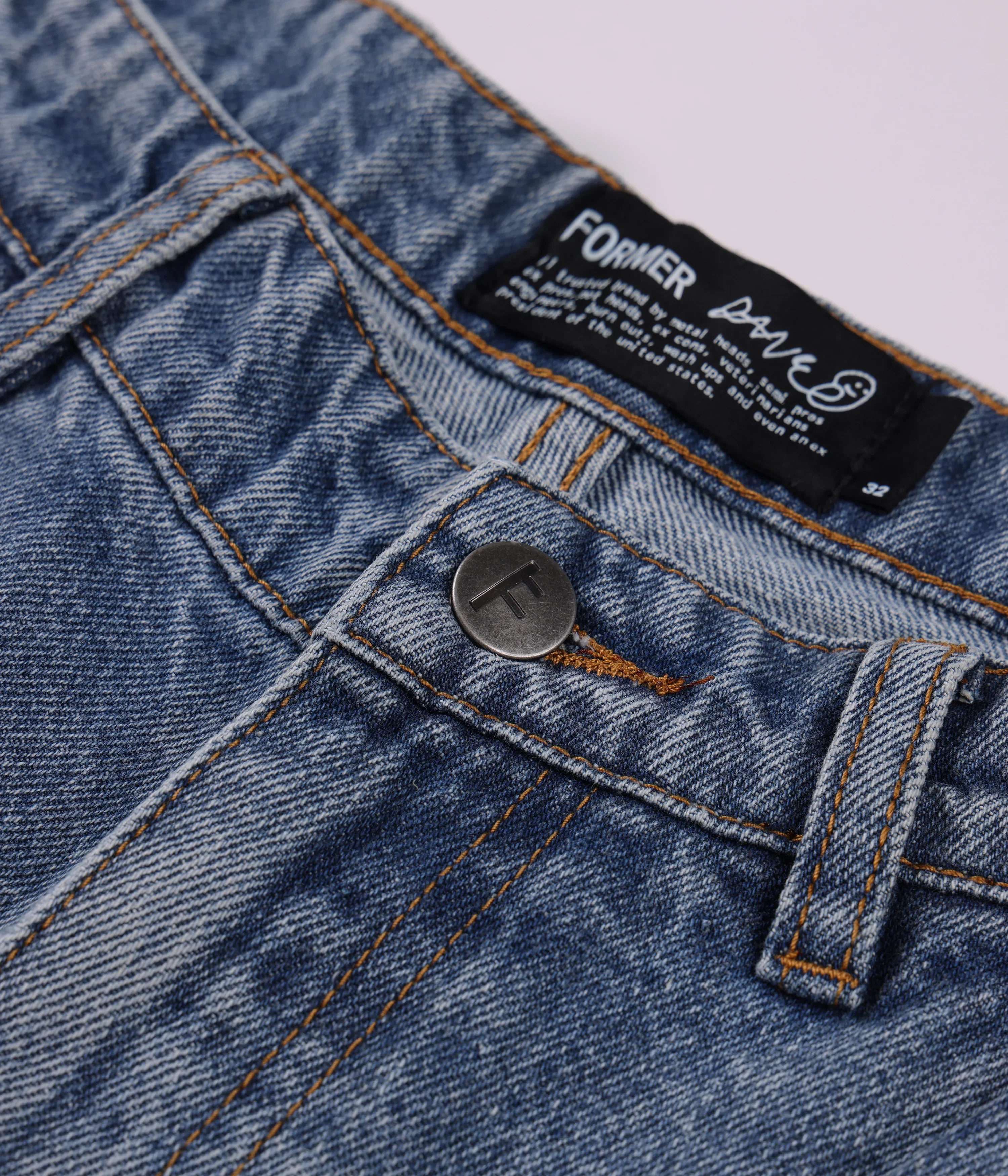 Former Reynolds Denim Pant - Mid Blue - Image 7