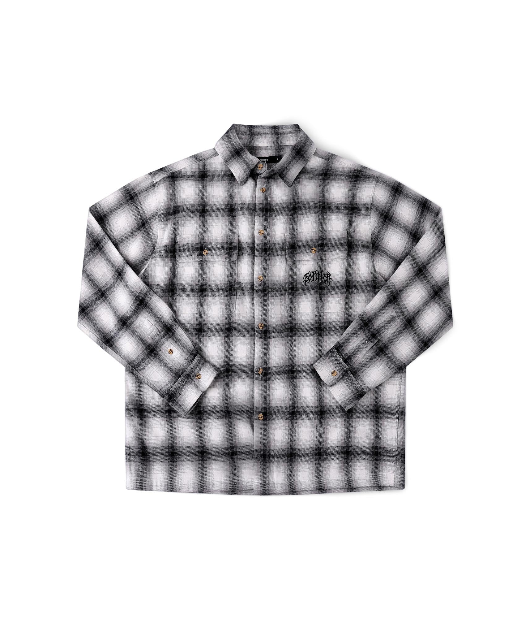 Former Vivian Flannel Long Sleeve Shirt - Grey