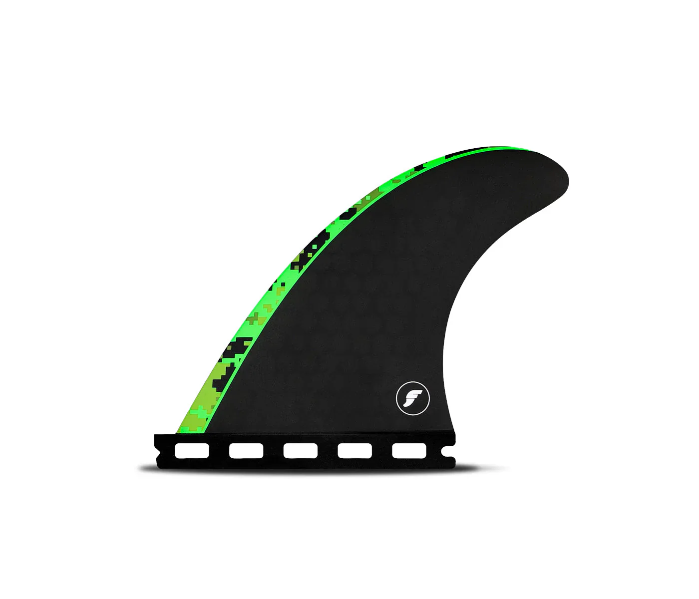 Futures John John Florence Honeycomb Fin Set (Grom/XS) - Black/Green - Image 2