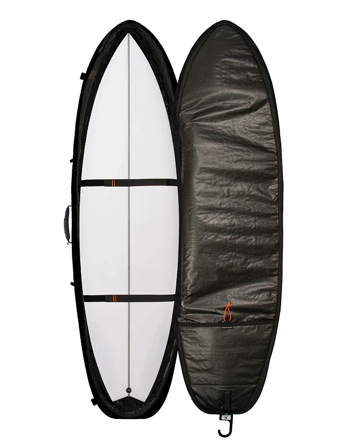 Hypa Fish/Shortboard Travel Cover Black - 2 Board - Image 2