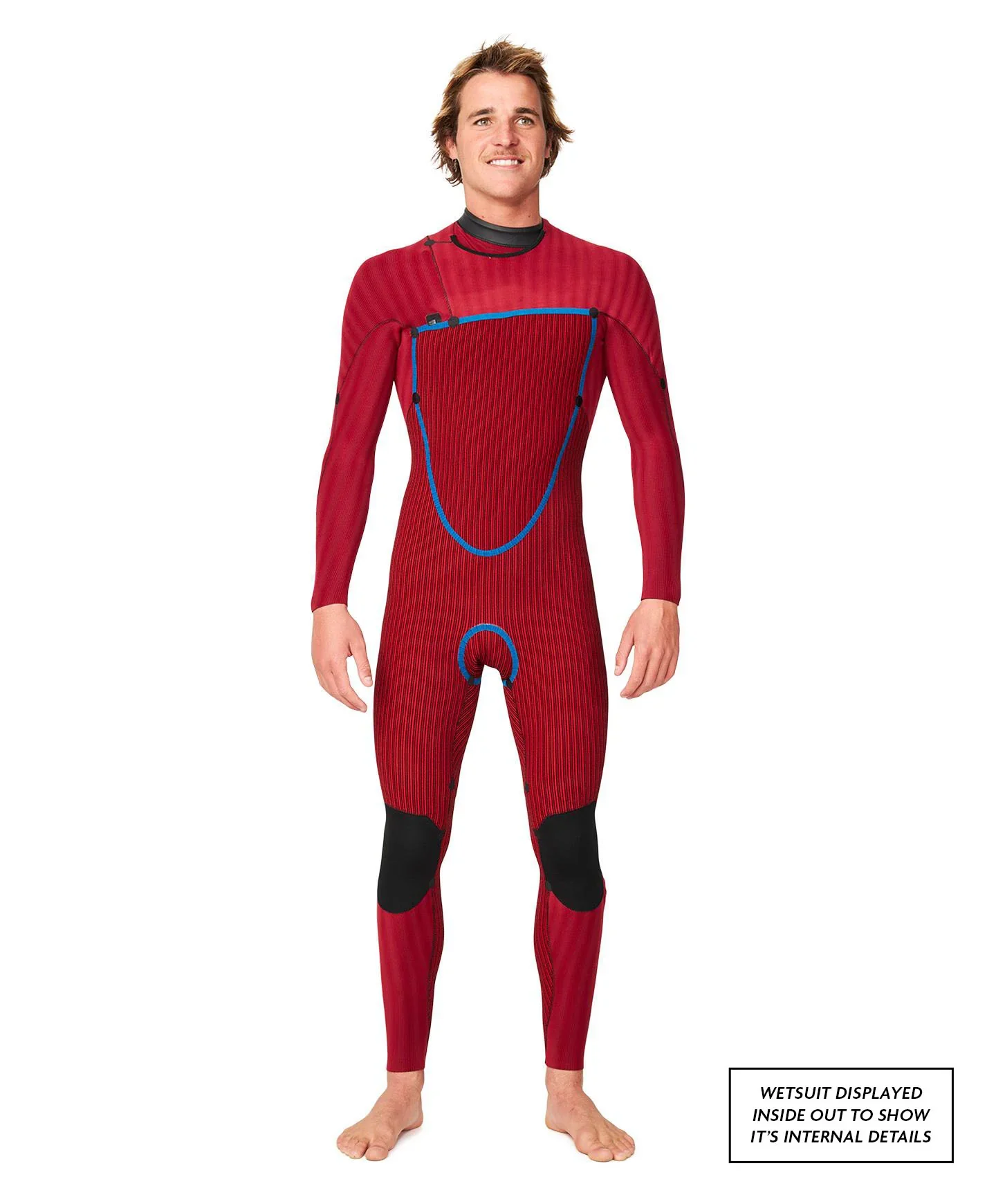 HyperFire X 4/3mm Steamer Chest Zip Wetsuit - Black - Image 3
