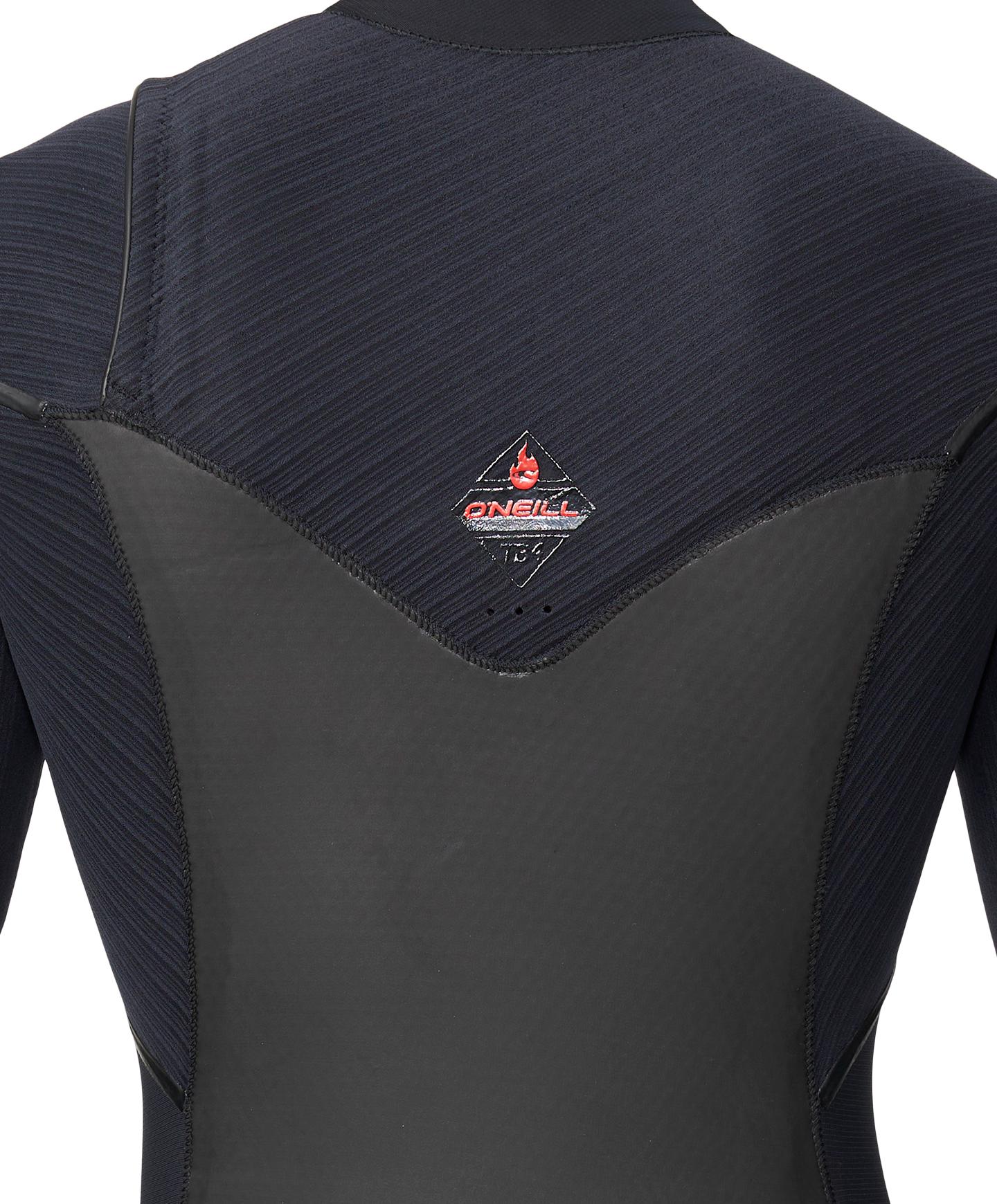 HyperFire X 4/3mm Steamer Chest Zip Wetsuit - Black - Image 5