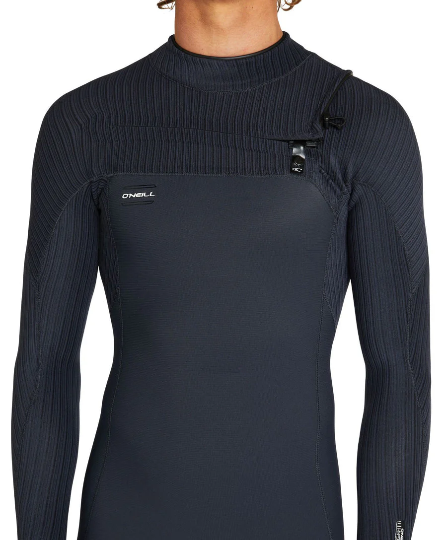 O'neill Men's HyperFreak 2mm Long Sleeve Chest Zip Springsuit Wetsuit - Black - Image 5