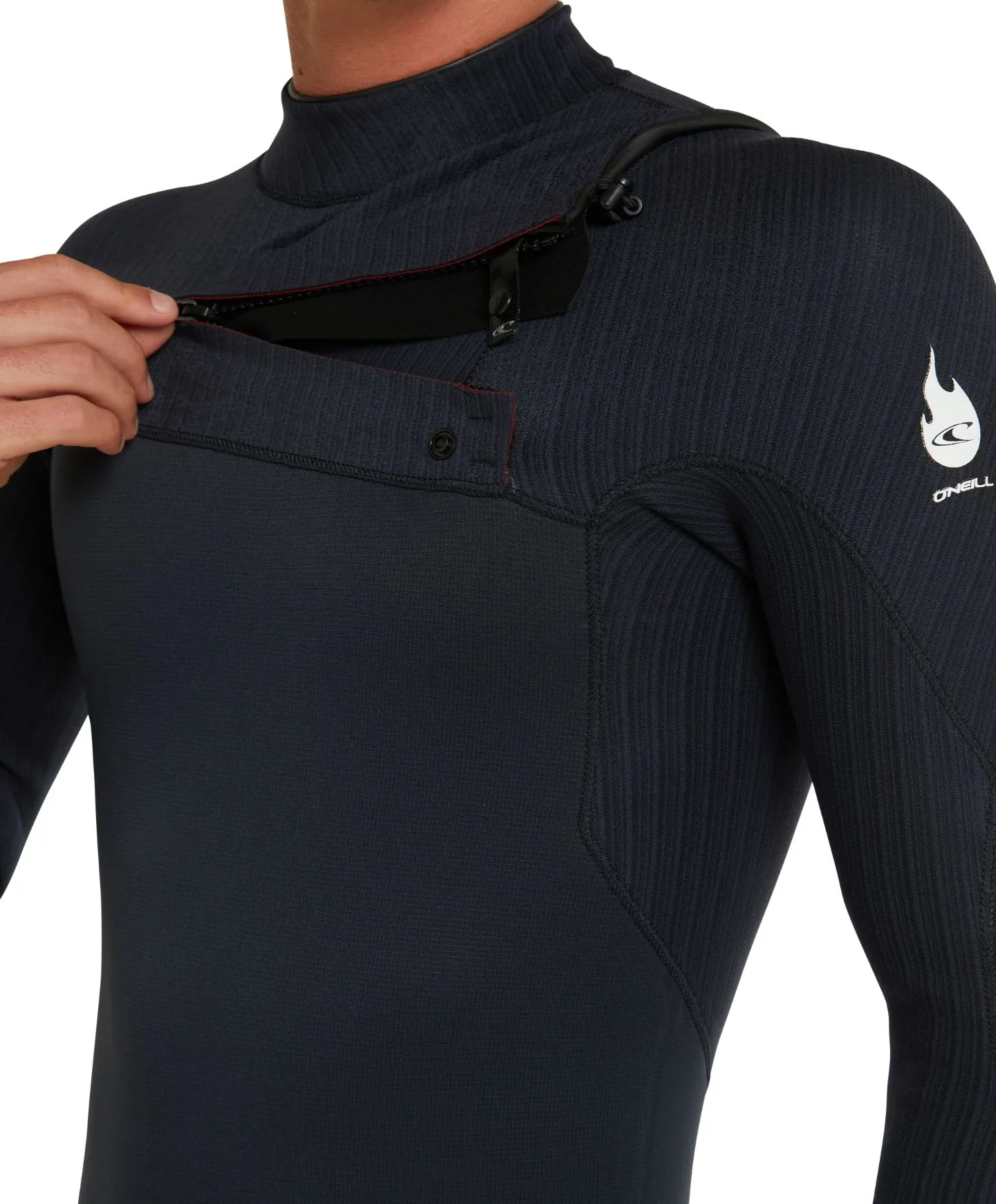 O'neill Men's HyperFire Chest Zip 3/2mm Full Suit - Black - Image 3