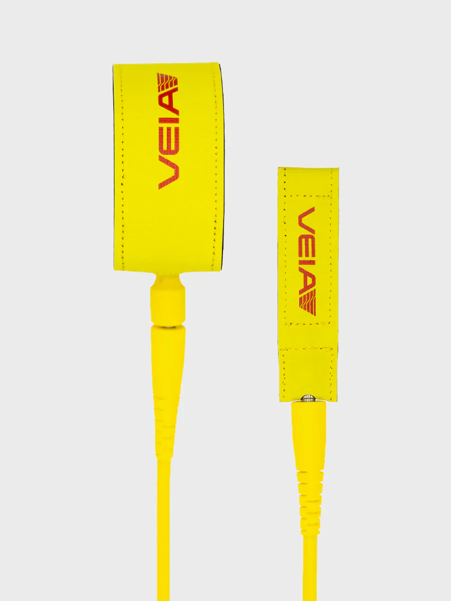John John Florence 6' Standard 7.5mm Leash - Yellow/Red