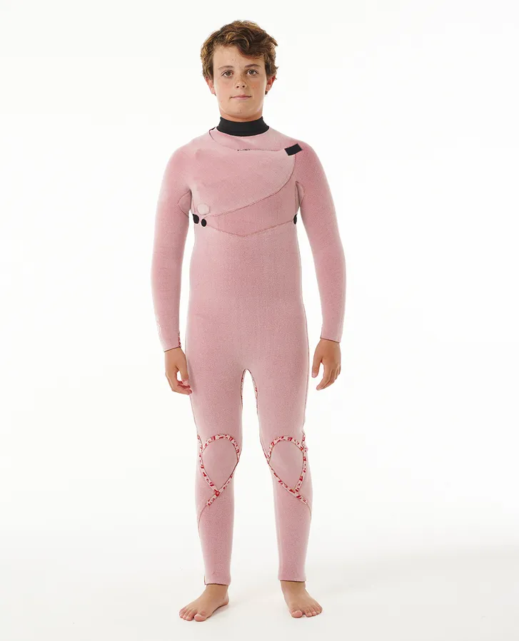 Kids Rip Curl F-Bomb Fusion 3/2 Chest Zip - Black - Image 4