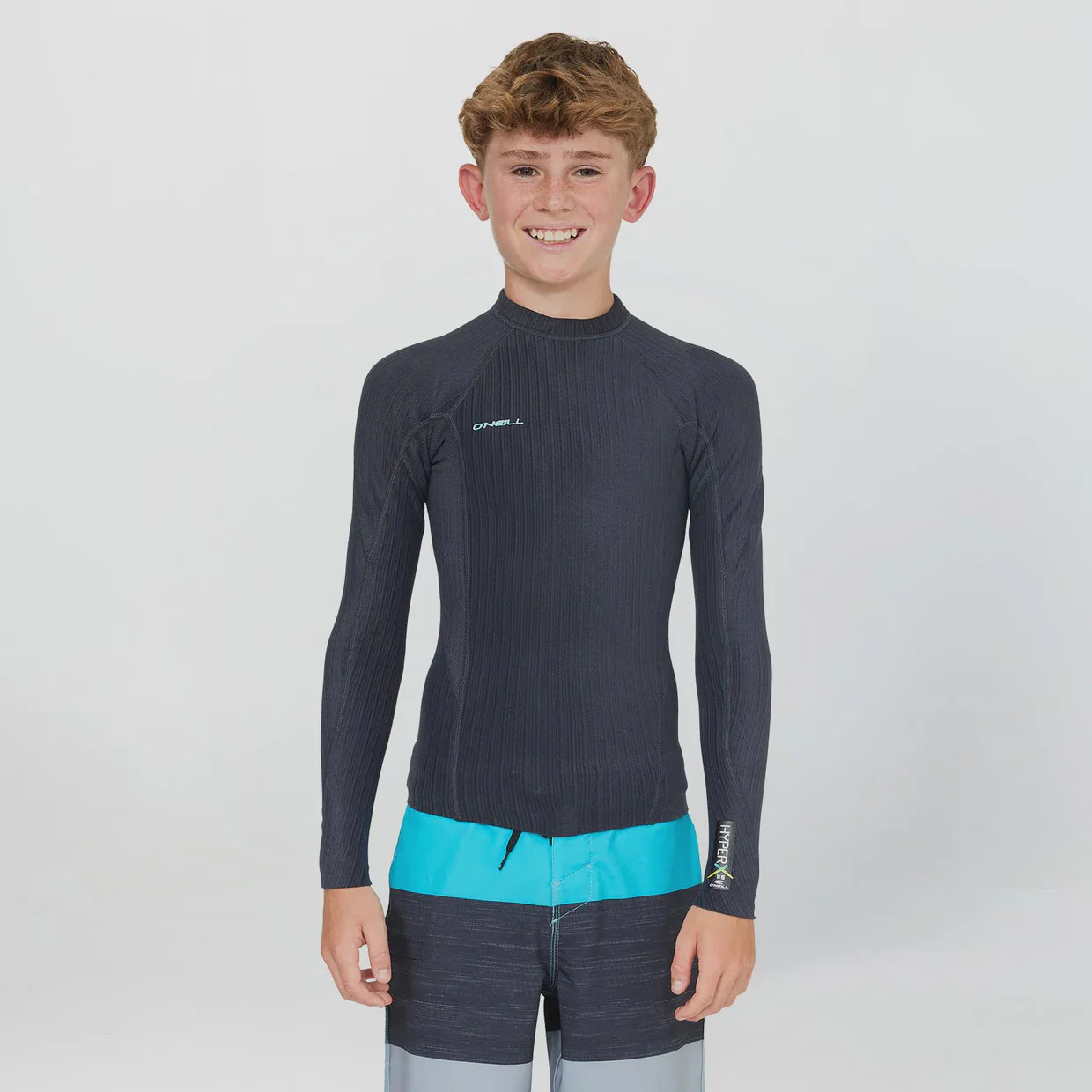 Kid's HyperX 1.5mm Long Sleeve Wetsuit Jacket - Gunmetal