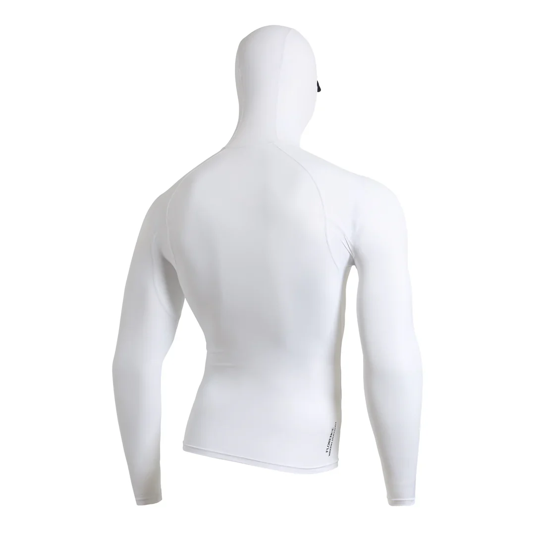 Florence Long Sleeve Hooded Rashguard - White - Image 2