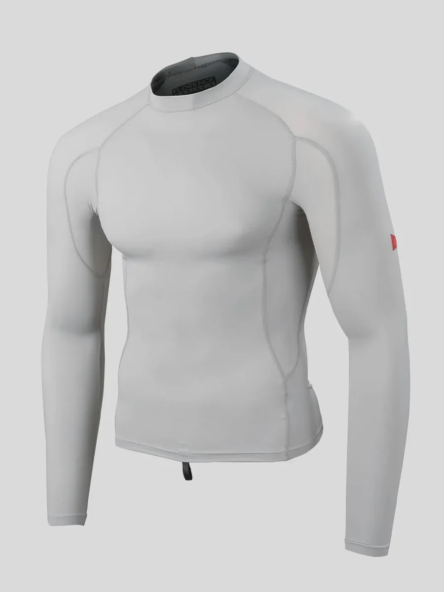 Florence Long Sleeve Rashguard - Silver
