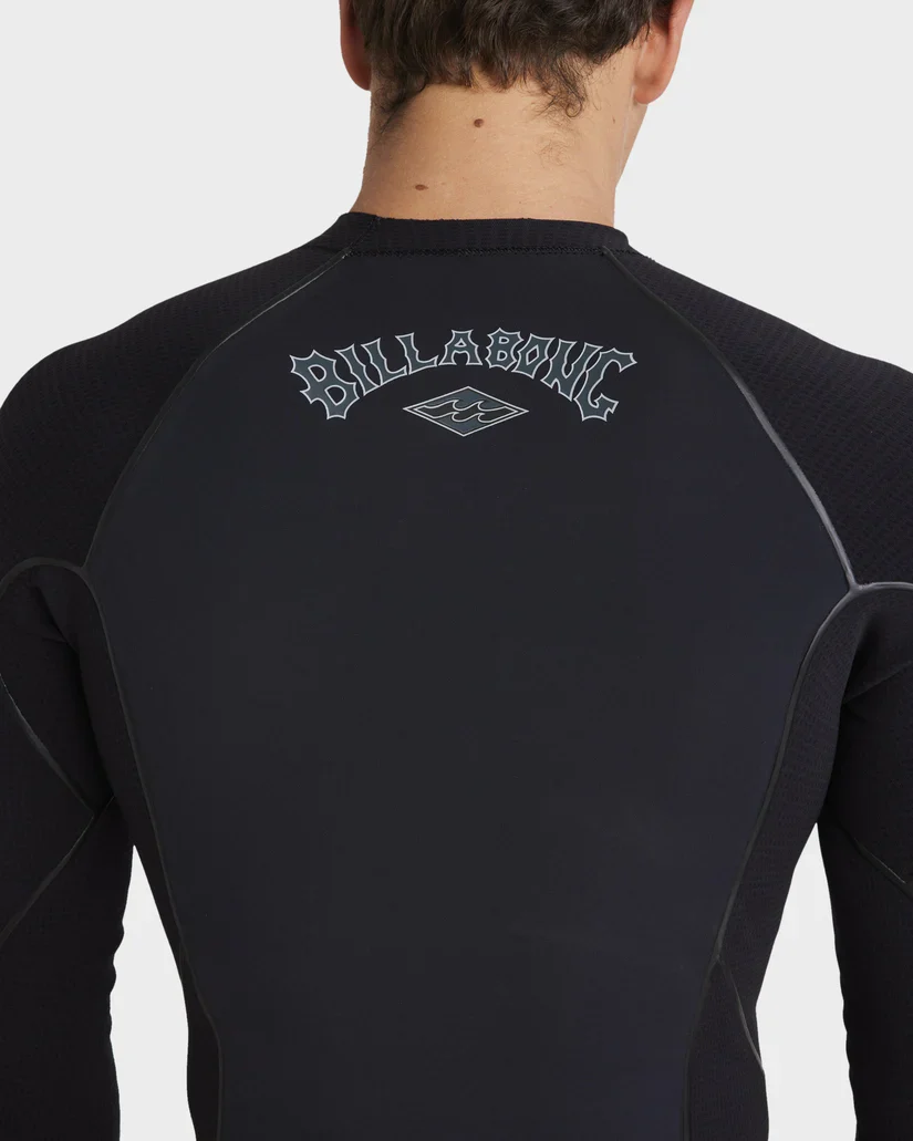 Mens 1/1mm Revolution Pro Long Sleeve Wetsuit Top - Black - Image 6