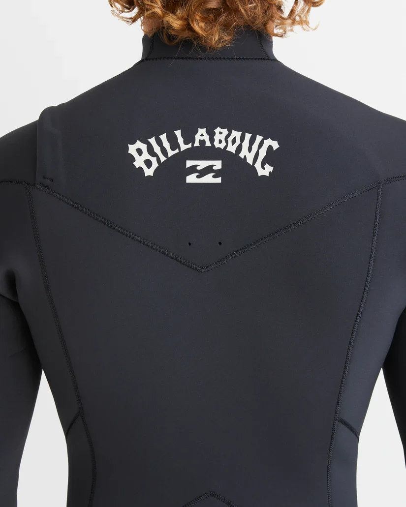 Men's 2mm Absolute Natural Chest Zip Long Sleeve Springsuit - Black - Image 4