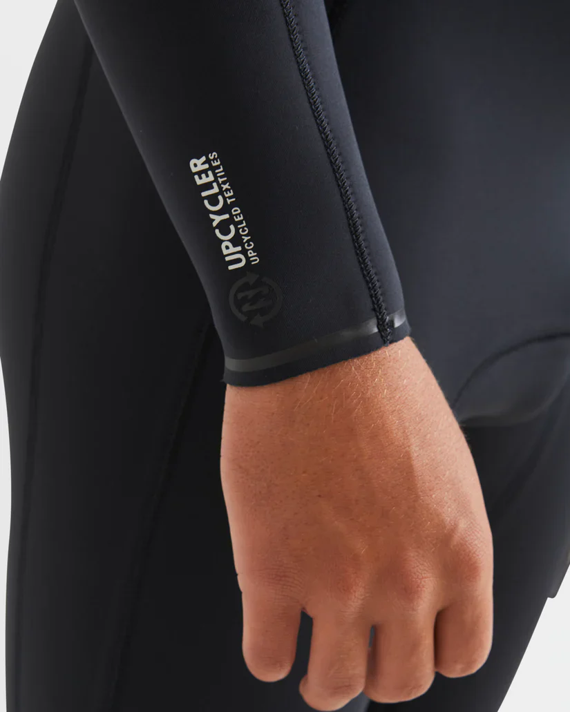 Men's 2mm Absolute Natural Chest Zip Long Sleeve Springsuit - Black - Image 5
